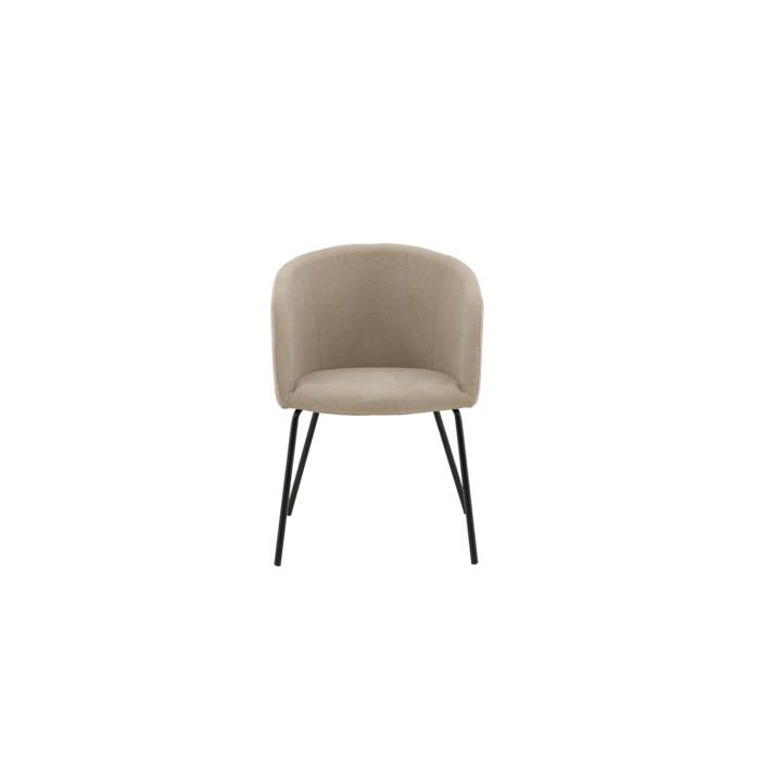 Berit chaise de salle à manger avec accoudoirs beige. Berit chaise de salle à manger avec accoudoirs beige.