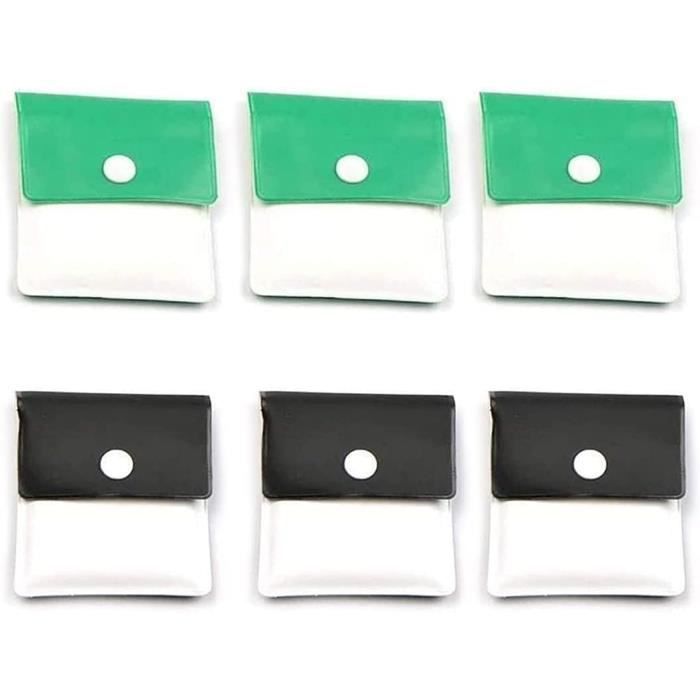 6 Pochettes Cendrier Portables - PVC Ignifuge - Anti-Odeur - Compact Pour Poche Ou Sac