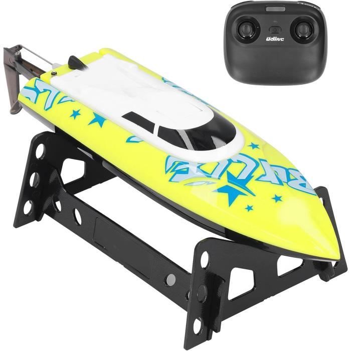 Bateau Télécommandé Mineup Avec LED – Jouet Aquatique Rapide, Télécommande 2,4 GHz étanche – Requin Simulé Pour Piscine, Lac, Adulte Et Enfant