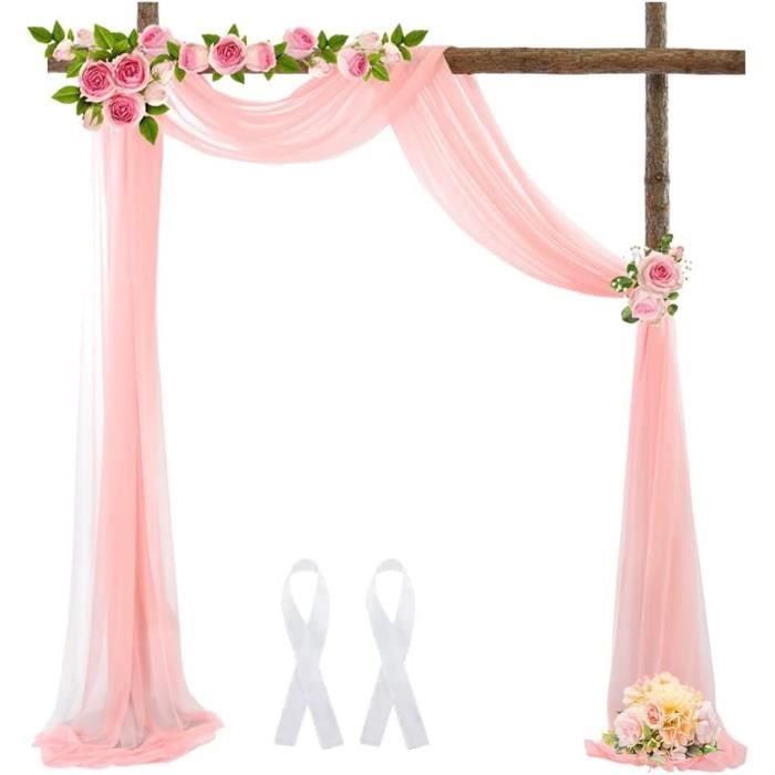 Tulle Blanc Tissu De Drapage Arche Pour Mariage, 2 Panneaux 29 X 20 Pi, Tissu De Drapage En Mousseline De Soie Vert Sauge, Tissu Transparent Vert Sauge Pour Draper, Arche En Mousseline