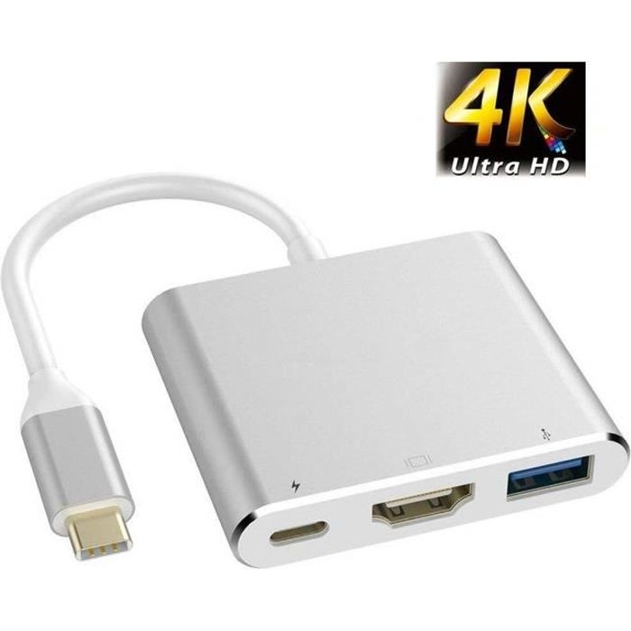 Adaptateur Mini HDMI Femelle Vers HDMI Mâle - Convertisseur Type C Vers Type A Pour Caméra, Console, PC Portable - 5
