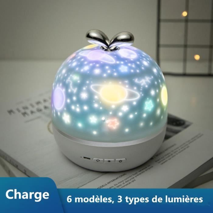 Veilleuse Enfant Etoile Projection 360 Rotation Lampe Projecteur Lumiere Plafond Rechargeable 6 Mode Cadeau Pour Bebe Et Enfants Cdiscount Puericulture Eveil Bebe
