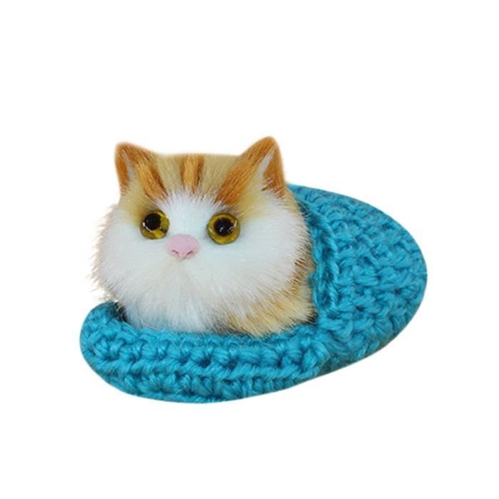 Mignon Chat Peluche Animaux Jouets Poupee Realiste Simulation Enfants Filles Cadeau Pac Cdiscount Maison