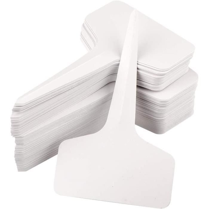 300 Étiquettes Plantes Plastique 2x21 Cm – Etiquettes Jardin Potager Colorées + 2 Marqueurs