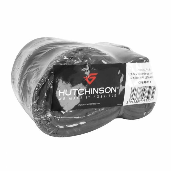 Chambre a air velo 700 x 37-50 hutchinson valve presta 48mm (vendu par lot de 2)