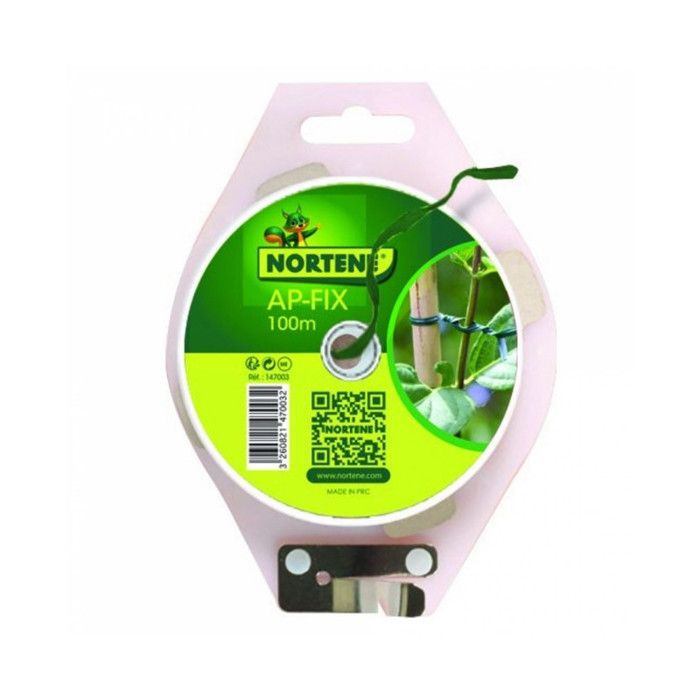 NORTENE Lien plastique armé Nort Apfix bobine 100 m - Vert