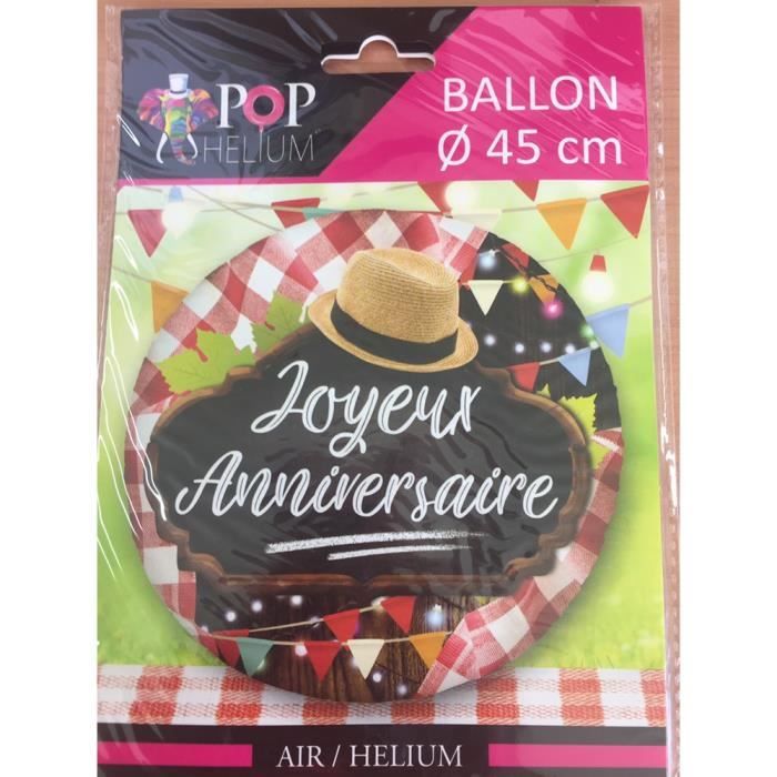 Ballon Alu Rond Joyeux Anniversaire La Guinguette 45 Cm Cdiscount Maison Ballon Alu Rond Joyeux Anniversaire La Guinguette 45 Cm Cdiscount Maison
