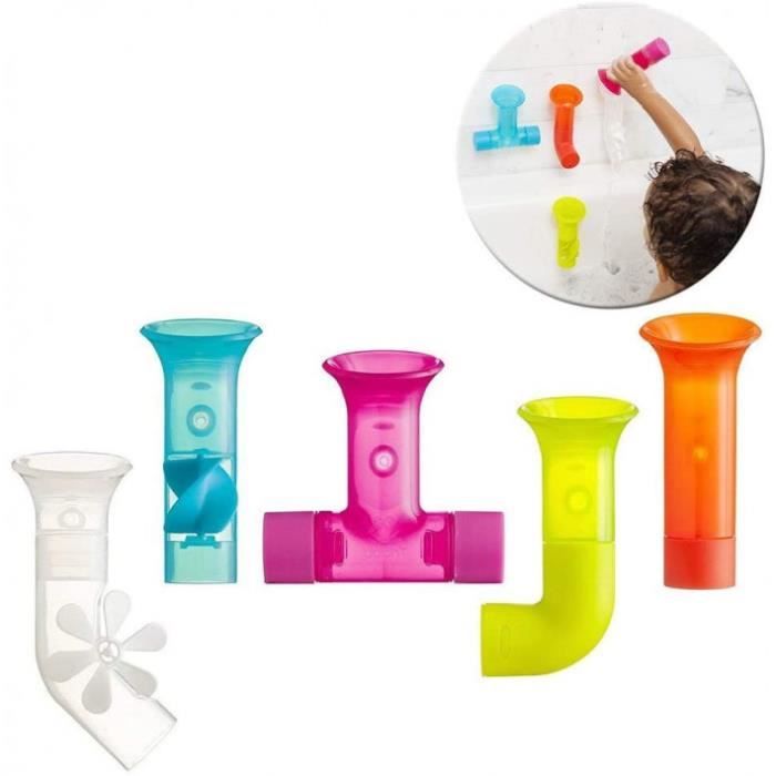 Tomy Boon Jouet De Bain 5 Tubes Et Tuyaux B110 Jeu De Bain Interactifpour Bebes Accessoire De Bain Pour Bebe 5 Tuyaux Multico Cdiscount Puericulture Eveil Bebe