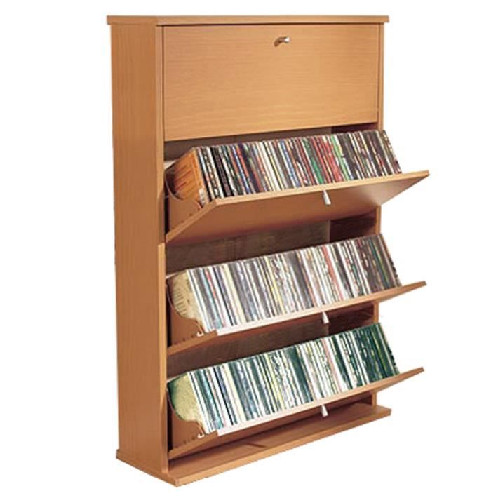 Cd 200 Etagere De Rangement Cd Finition Hetre Achat Vente Meuble Range Cd Cd 200 Etagere De Rangem Cdiscount