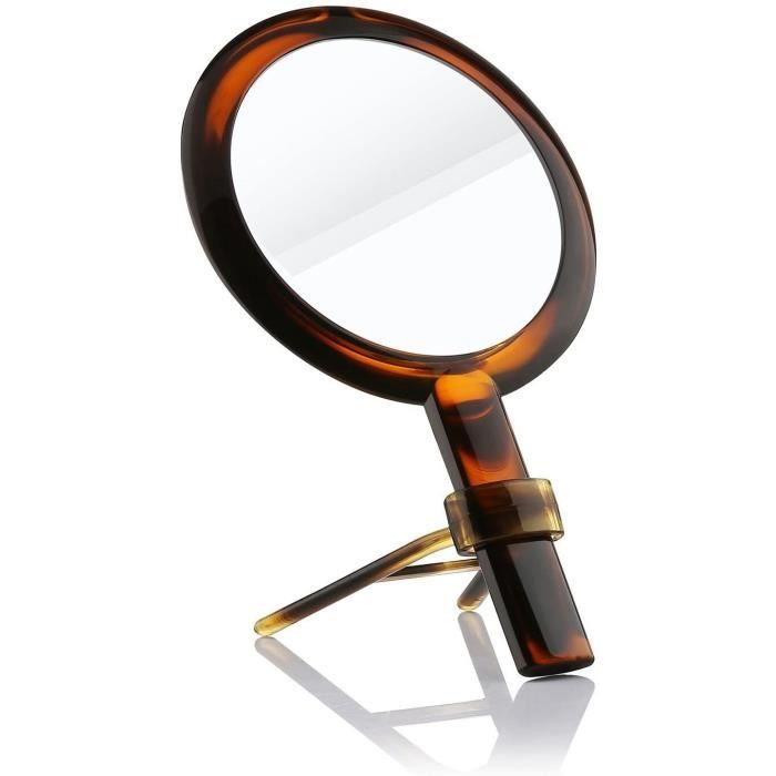 Miroir Grossissant 40x Avec Poignée - Double Face 1x/40x, Pliable - Pour Maquillage Précis, Pose De Faux Cils - 8