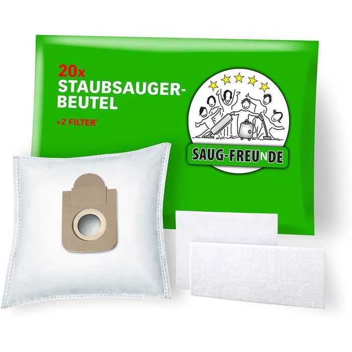 SAUG FREUnDE Lot de 20 sacs d aspirateur pour MOULINEX Compact
