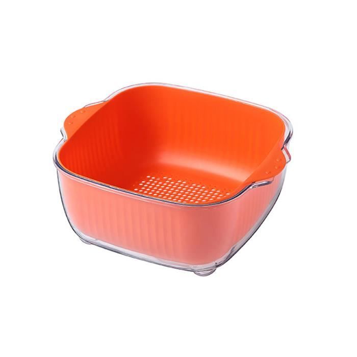 Boîte Rangement Cuisine Thewasc – Avec Panier égouttoir Ventilé, Transparente, Pour Frigo Ou Placard