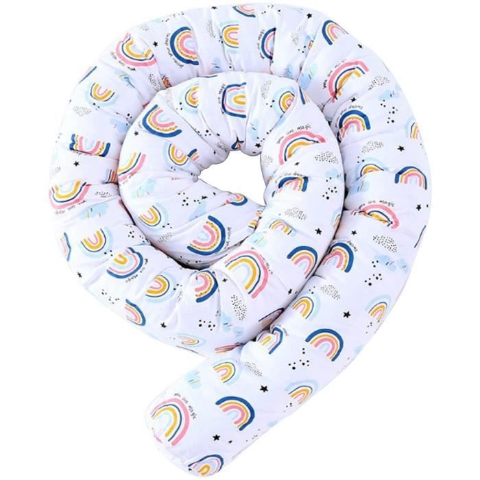 Tour de lit bebe 150 cm - contour de lit bébé tour de lit coussin boudin  lit bebe serpent contour de lit bébé garçon motif ch[53] - Cdiscount  Puériculture & Eveil bébé