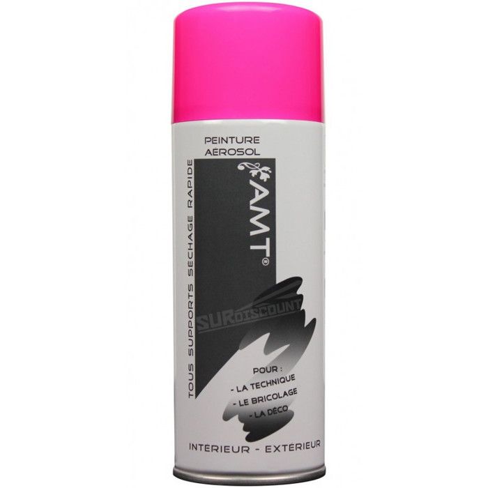 Aérosol Peinture De Marquage Fluo Rose 500 Ml – Pour Chantier Et Traçage Au Sol