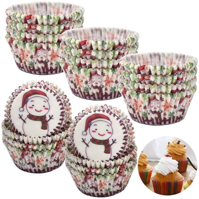 Lot De 500 Caissettes à Muffins & Cupcakes - Papier Antiadhésif Résistant à La Graisse, Non Blanchi, Motifs Colorés Pour Fêtes