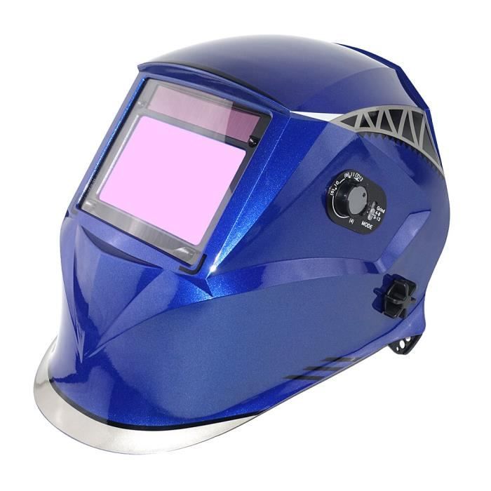 Casque de soudage à assombrissement automatique avec lumière LED - Casque de soudeur alimenté par énergie solaire Casque de soudage à assombrissement automatique avec lumière LED - Casque de soudeur alimenté par énergie solaire