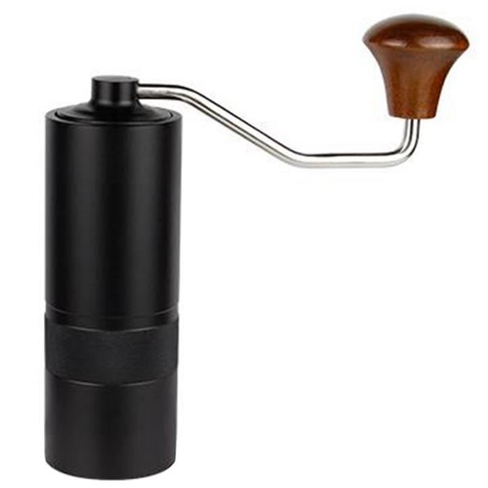 Moulin à Café Manuel - Broyeur Conique Réglable, Acier Inox - Avec Brosse - Pour Café Frais Maison
