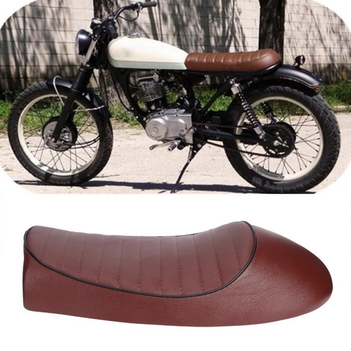 Universel Selle de Siège Support Couverture Moto Cuir Noir Universel Selle de Siège Support Couverture Moto Cuir Noir