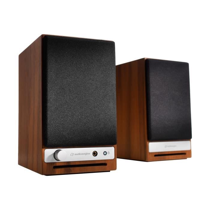 Haut-parleurs étagère sans fil Bluetooth Audioengine HD3 15W 2 voies noyer