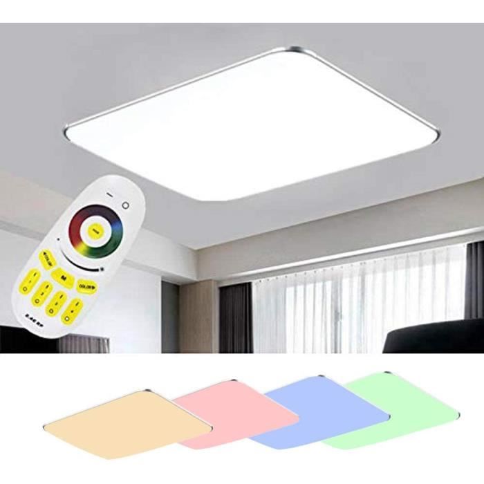 Panneau LED Encastrable Ultra Fin Rond/carré - 3W à 24W, Télécommande, 3 Couleurs De Blanc