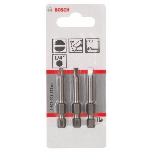 BOSCH Embout pour vis à fente 4.5 mm extra dur Forme E 6.3