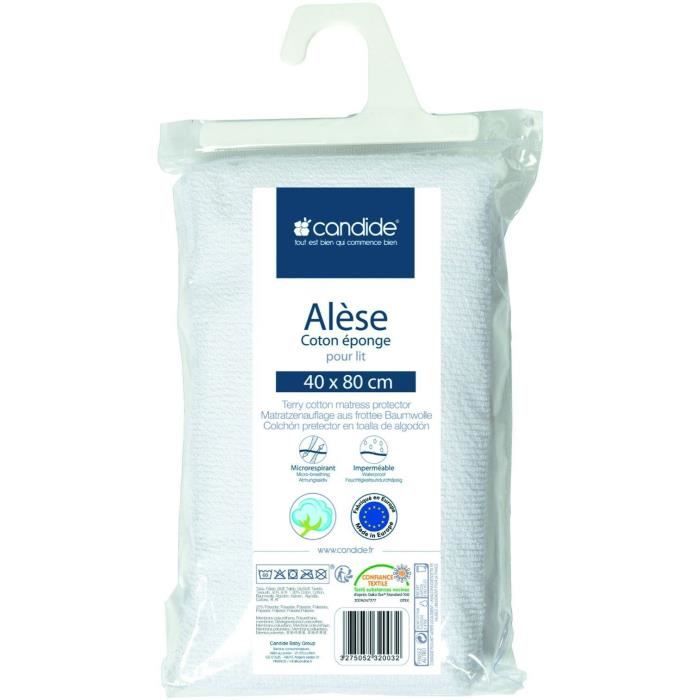 Alèse éponge - CANDIDE - 232003 - 40x80 cm - Blanc Alèse éponge - CANDIDE - 232003 - 40x80 cm - Blanc