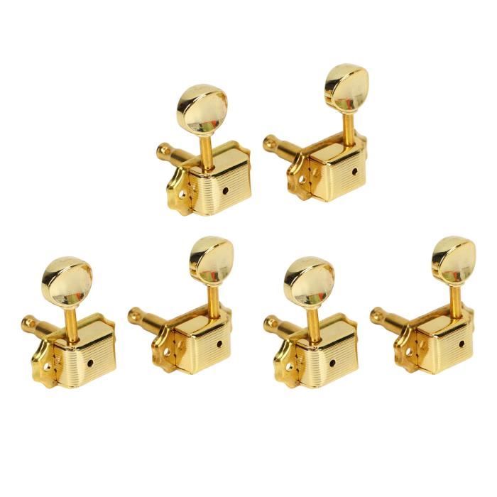Qwertfeet Chevilles de guitare vintage ouvertes pour guitare 4R pour basse à 4 cordes Qwertfeet Chevilles de guitare vintage ouvertes pour guitare 4R pour basse à 4 cordes