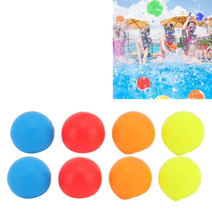 Lot de 6 bombes à eau réutilisables, en silicone, à remplissage rapide, jouets de piscine, jouets de plage, pour enfants et adultes