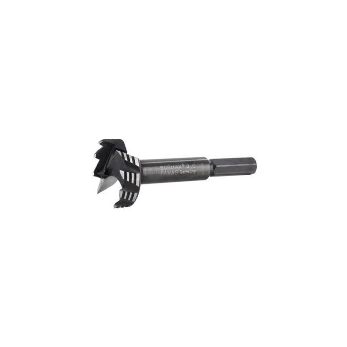 Famag WS Bormax 2.0 Forstnerbohrer ø 40 mm (Bohrer für Weichholz / Hartholz / Spanplatten, mit Zentrierspitze, Länge 90 mm) 1622040