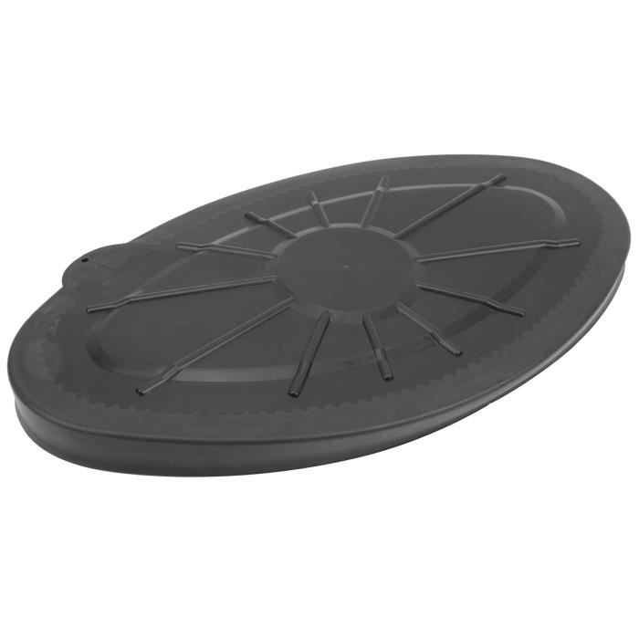 Couvercle Trappe Bateau ABS 4" Blanc - Anti-UV, Vissé, Pour Pont