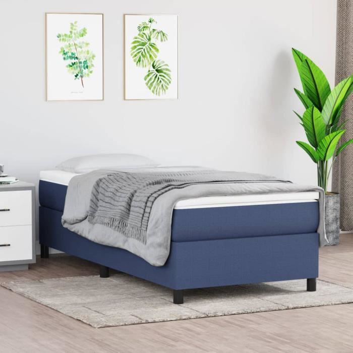 Sommier à Ressorts Tapissier Crème 90x190 Cm - Avec Pieds Et Lattes En Contreplaqué - Tissu Respirant - Sans Matelas Support Matelas Stable Confort Sommier à Ressorts Tapissier Crème 90x190 Cm - Avec Pieds Et Lattes En Contreplaqué - Tissu Respirant - Sans Matelas Support Matelas Stable Confort