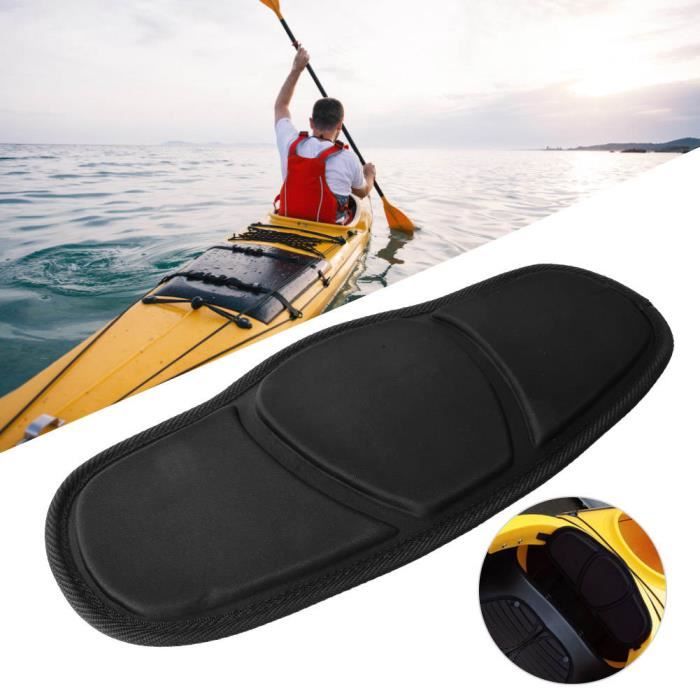 Coussin De Siège Bateau Kayak – épais Et Confortable – Noir Et Rouge