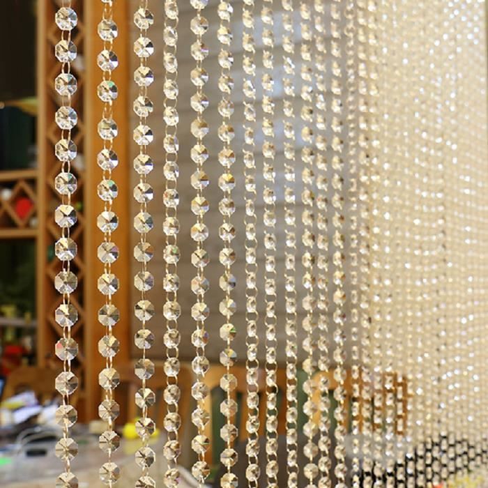 Cristal verre perle rideau luxe salon chambre fenêtre porte mariage décor b10182