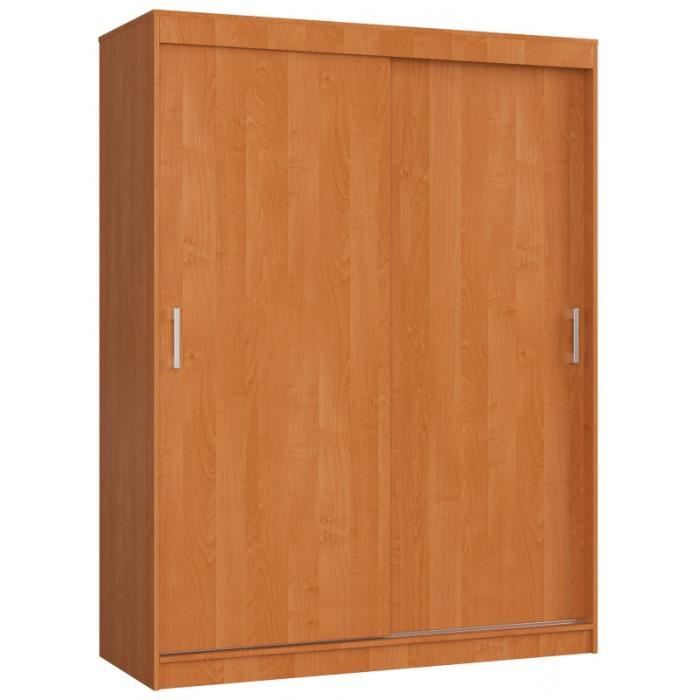 HELIA Armoire à porte coulissante style moderne chambre 150x200x60