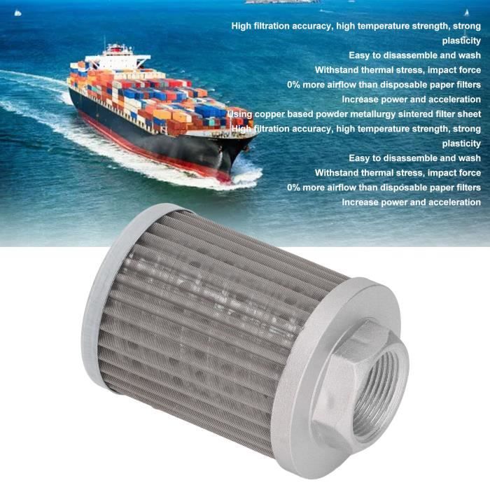 Filtre à Huile D’Aspiration Hydraulique WU-16 – Acier Inoxydable – 100 M² Filtration – 16 L/min – Précision 80-100-180 μm