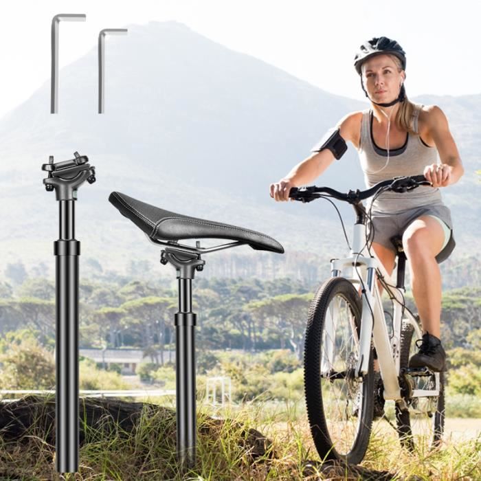 Tige De Selle Vélo Carbone 30,8 X 350 Mm - Léger (212g) - Blanc - Pour Siège De Vélo