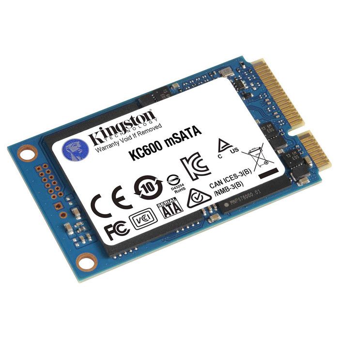 Kingston 1 TB SSD mSATA interne SATA 6 Gb/s au détail SKC600MS/1024G