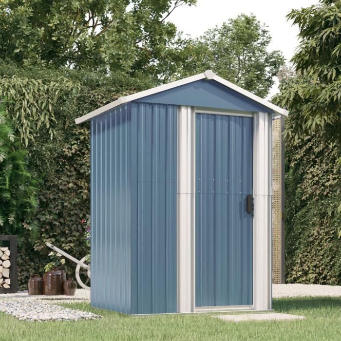 Abri de jardin - MOTHINESSTO - LY3758 - Acier galvanisé - 126x975x177 cm - Porte coulissante