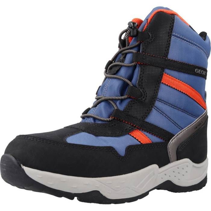 Bottines GEOX J SENTIERO BOY B ABX Bleu Synthétique Amphibiox