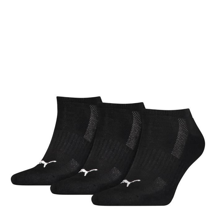 Lot 3 paires chaussettes Puma noir mixte