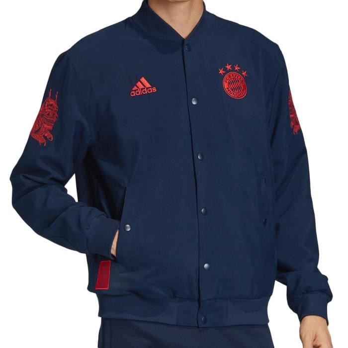 Bayern Munich Veste Marine Homme Adidas Bomber