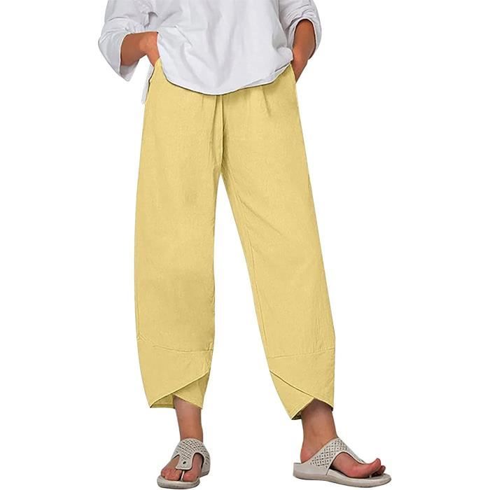 En Ln CREEK Robe Longue Longue Robe D'été En Ln Avec Poches Ample En
