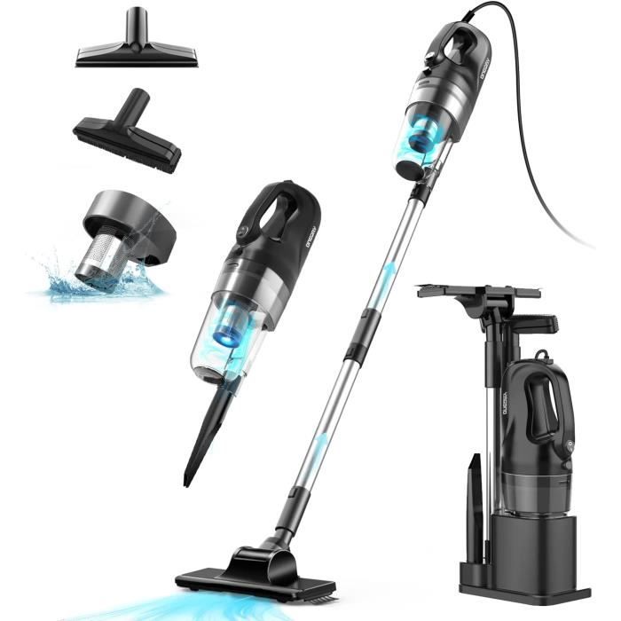 Aspirateur Balai Sans Sac avec Fil 6 en 1 Filtre HEPA,Puissant Aspirateur Balai Sans Sac avec Fil 6 en 1 Filtre HEPA,Puissant