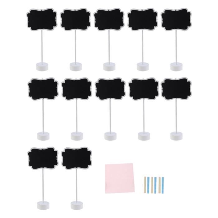 20 Pièces Mini Tableau Noir 10x7.5 Cm – Petite Ardoise Buffet Mariage Boulangerie, Étiquette Craie Réutilisable Facile à Effacer + Stylos & Chiffon