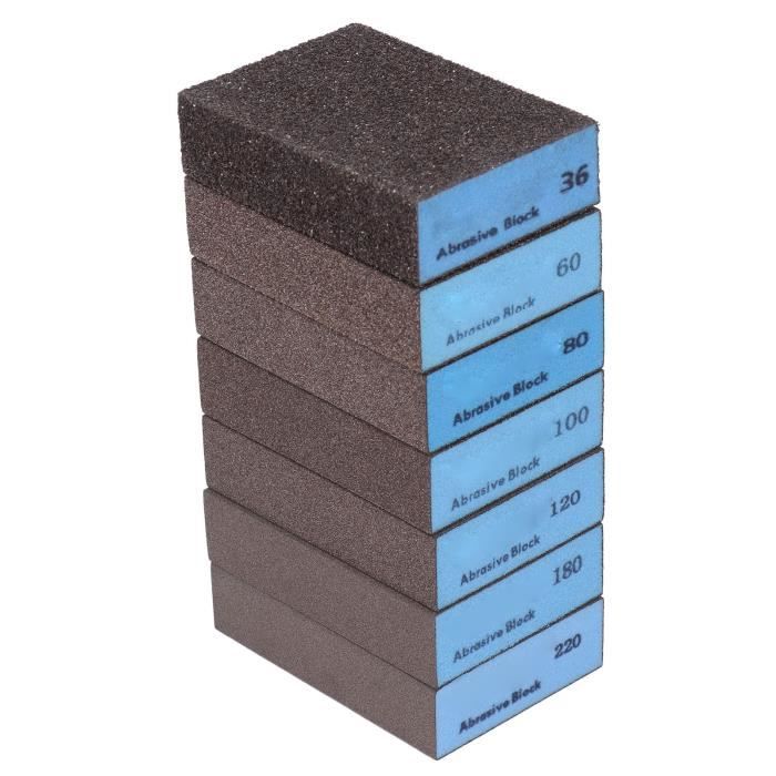 16 Pièces Éponge De Ponçage Cales À Poncer 36/60/80/100/120