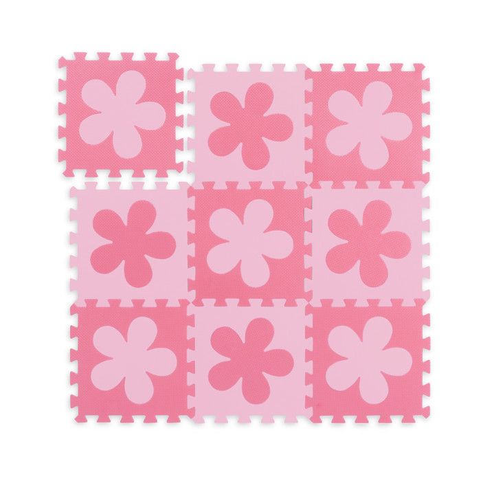 Tapis Puzzle Mousse EVA 90x90cm - 9 Pièces Motif Ville Pour Chambre Enfant - Sans BPA