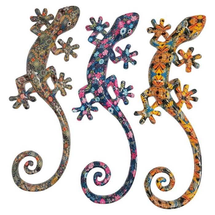VAILLA Lot De 3 Décorations Murales Bohème En Bois - Géométrique 3D - Pour Salon, Chambre - Choix De Couleur