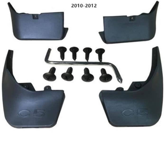 Garde-boue Pour Citroën Berlingo 2008-2018 - Kit 4 Pièces Noires Avant/arrière - Protection Anti-éclaboussures, Facile à Installer