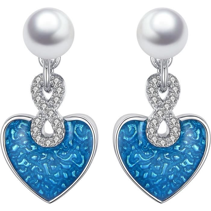 Boucles D'oreilles Pendantes En Argent 925 Avec Pierre De Lune Naturelle - Fait Main - Nickel Free