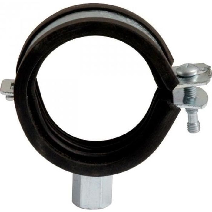 Colliers de fixation de tubes P-Clips de serrage avec insert en caoutchouc choix Ø 15mm Band 15mm 4 Pièces 